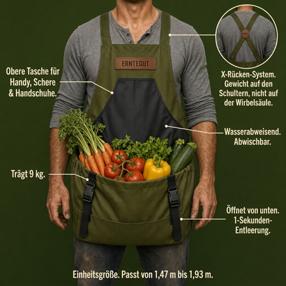 Der Erntehelfer — Das freihändige Trage- und Ernte-System