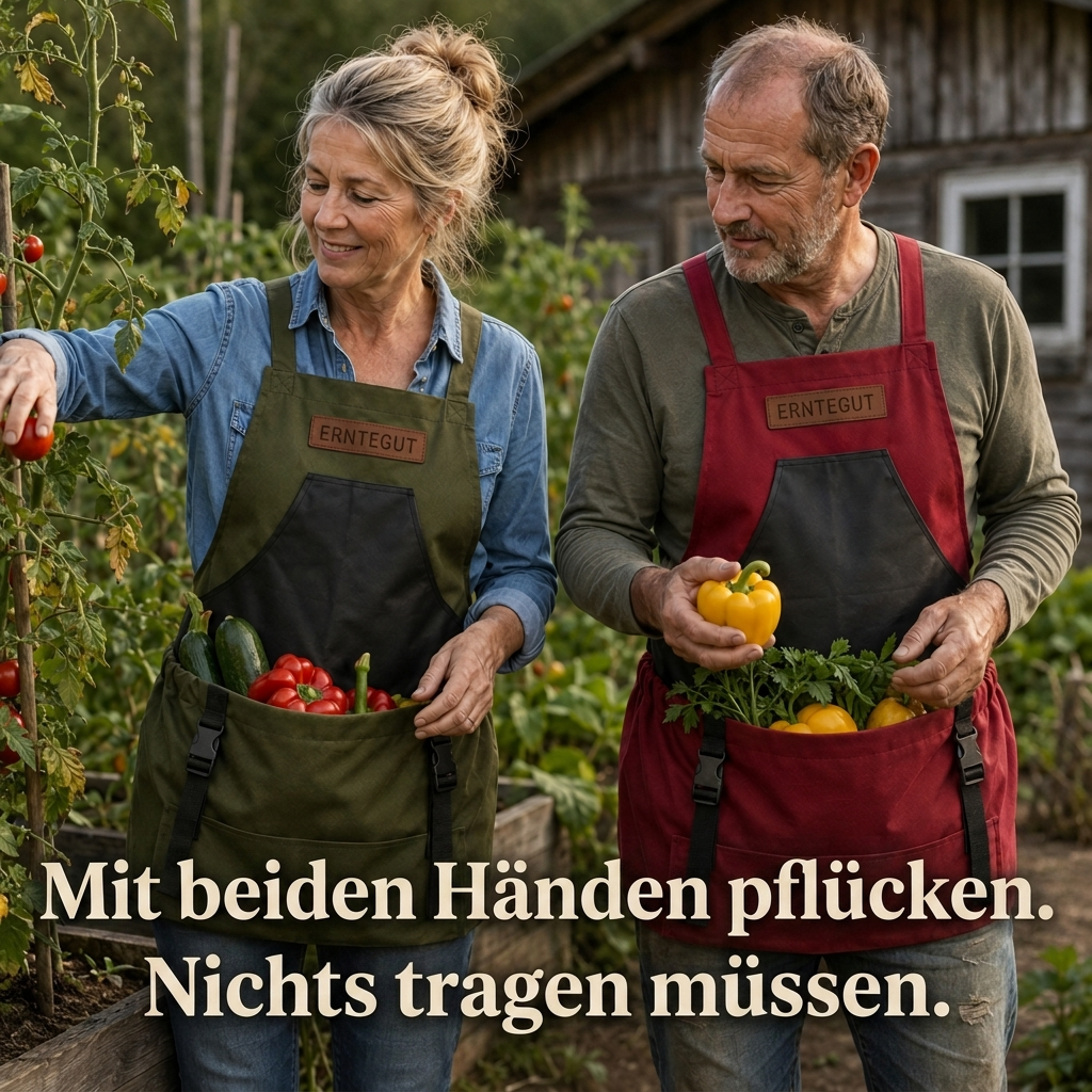 Der Erntehelfer — Das freihändige Trage- und Ernte-System